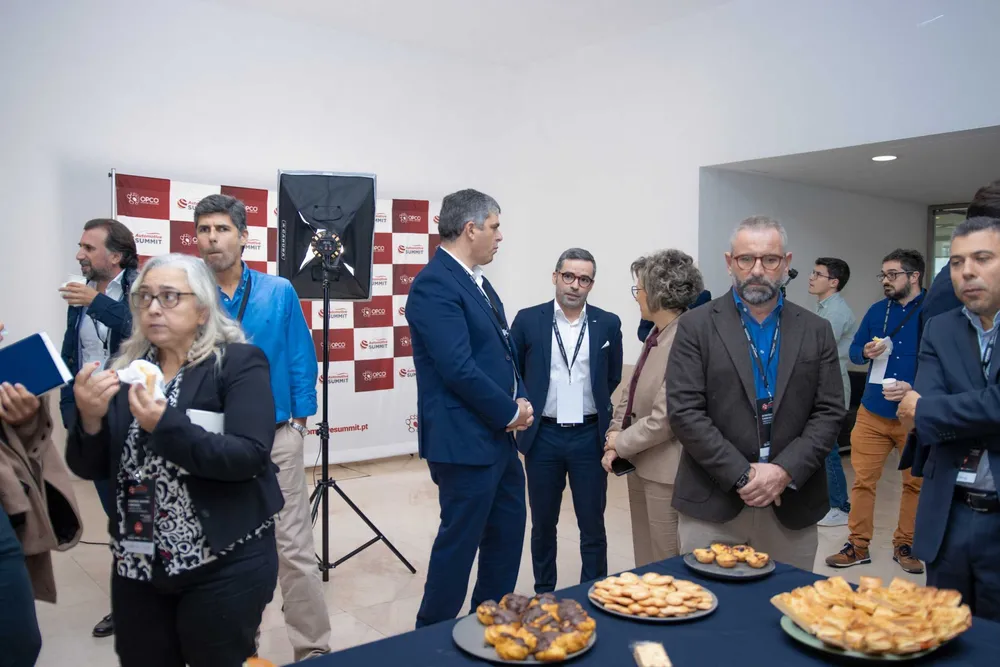 Networking nos corredores do evento